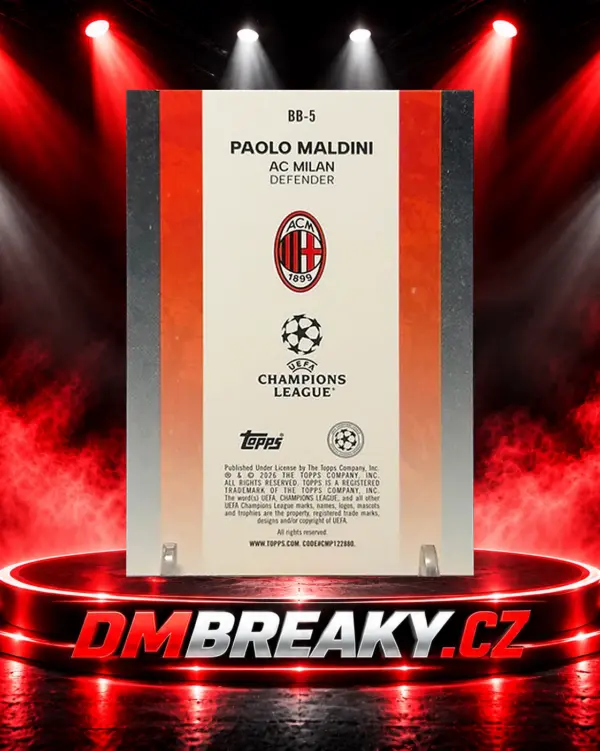 25/26 Topps uefa Club Competitions - Paolo Maldini