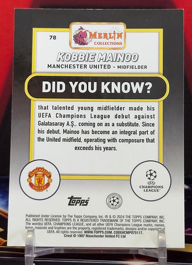 2023-24 Topps Merlin uefa - Kobbie Mainoo