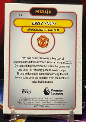 2025 -2026 Topps Merlin Premier League - Leny Yoro