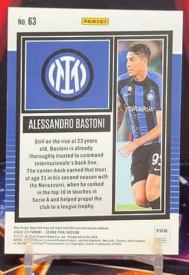 2022-23 Panini Score FIFA Soccer - Alessandro Bastoni