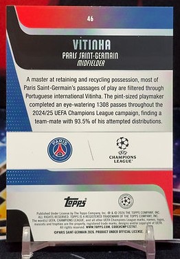 2025-2026 Topps uefa club competitions -Vitinha
