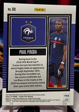 22/23 Panini score fifa soccer - Paul Pogba