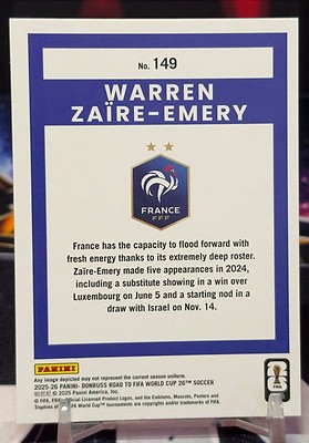 25/26 Panini donruss road to fifa world cup - Warren Zaire Emery