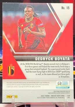 2021 Panini mosaic eufa euro - Dedryck Boyata
