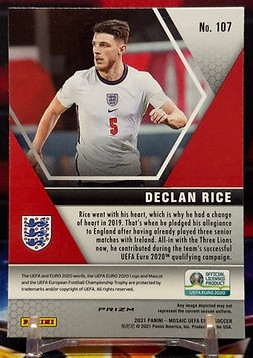 2021 Panini mosaic eufa euro - Declan Rice
