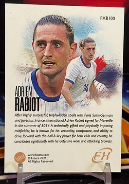 24/25 Futera World Football FX - Adrien Rabiot