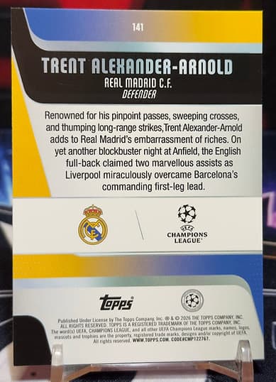 25/26 Topps UEFA Competitions - Trent Alexander-Arnold