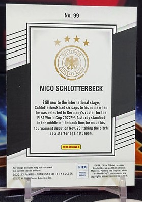 22-23 Panini donruss elite - Nico Schlotterbeck