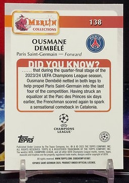 2024-2025 Topps Merlin UEFA Club Competitions - Ousmane Dembélé