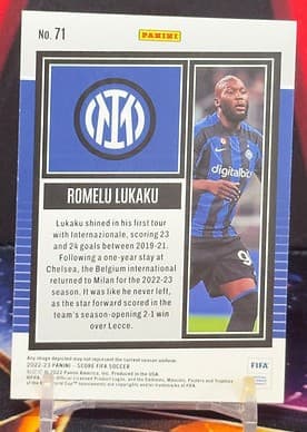2022-23 Panini Score FIFA Soccer - Romelu Lukaku