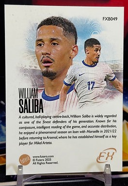 24/25 Futera World Football FX - William Saliba