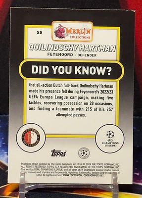 2023-24 Topps Merlin UEFA Club Competitions - Quilindschy Hartman