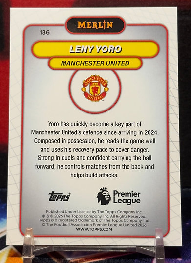2025 -2026 Topps Merlin Premier League - Leny Yoro