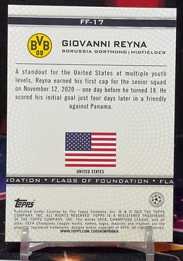 2021-22 Topps uefa Champions League - Giovanni Reyna