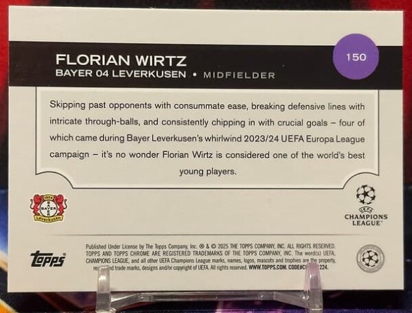 2024-25 Topps Chrome UEFA Club Competitions - Florian Wirtz