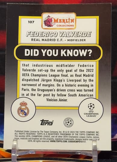 23/24 Topps merlin uefa - Federico Valverde