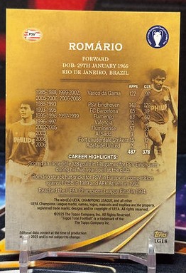 2025 Topps total football - Romário