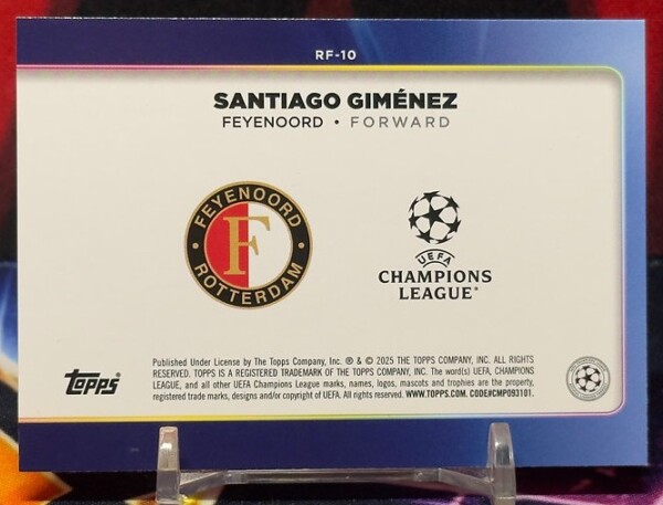 2024-25 Topps UEFA Club Competitions - Santiago Giménez
