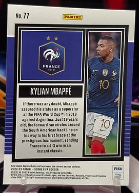 22/23 Panini score fifa soccer - Kylian Mbappé