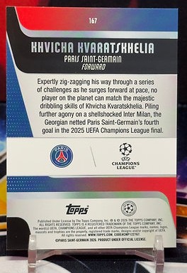 2025-2026 Topps uefa club competitions -Khvicha Kvaratskhelia