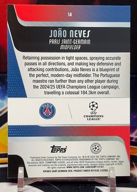 2025-2026 Topps uefa club competitions -Joao Neves