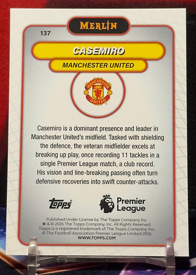 2025 -2026 Topps Merlin Premier League - Casemiro