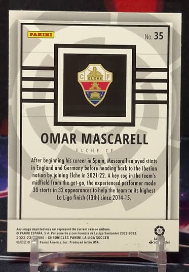 22/23 Panini chronicles la liga - Omar Mascarell
