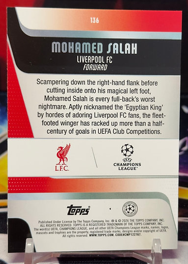 25/26 Topps uefa club competitions - Mohamed Salah