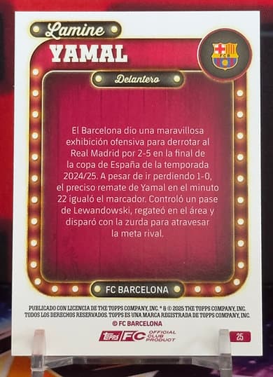 25/26 Topps collector tin - Lamine Yamal