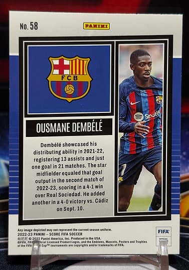22/23 Panini score - Ousmane Dembélé