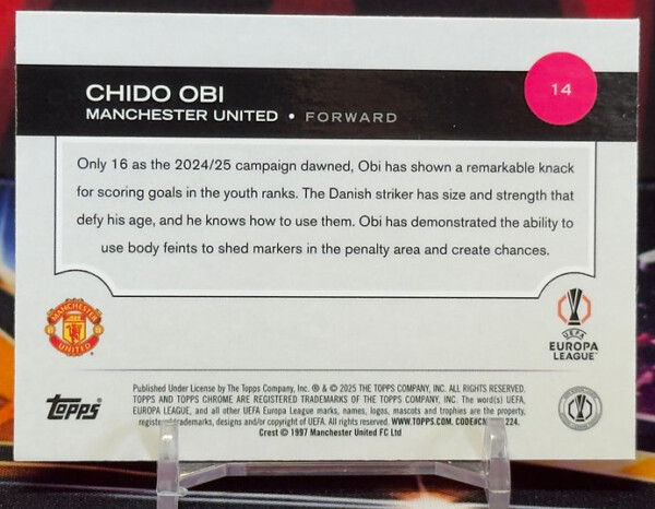 2024-25 Topps Chrome uefa - Chido Obi