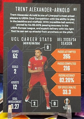 24/25 Topps Match Attax UEFA Club Competitions - Trent Alexander-Arnold