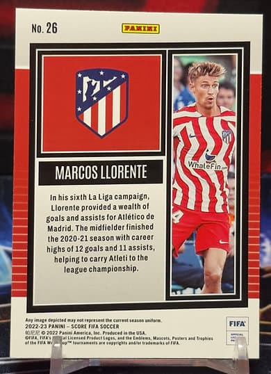 22/23 Panini score fifa soccer - Marcos Llorente