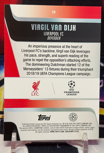 25/26 Topps uefa club competitions - Virgil Van Dijk