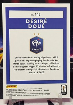 25/26 Panini donruss road to fifa world cup - Désiré Doué