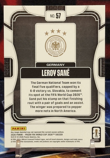 Panini Prizm FIFA World Cup 2026 - Leroy Sané