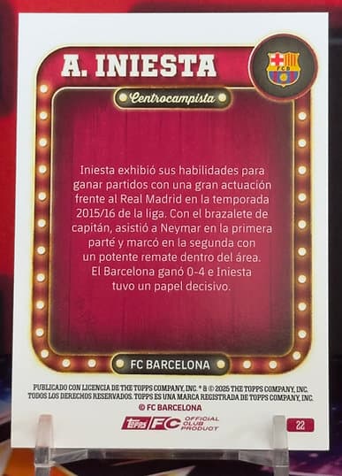 25/26 Topps Collector Tin - A.Iniesta