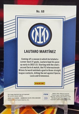 2022 - 2023 Panini donruss elite fifa soccer - Lautaro Martínez
