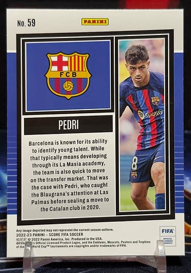 22/23 Panini score - Pedri