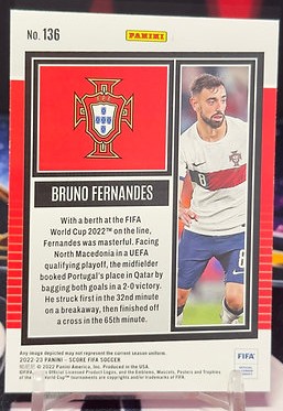 22/23 Panini score fifa soccer - Bruno Fernandes