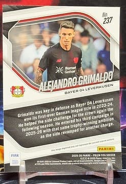 2025-2026 Panini prizm fifa soccer - Alejandro Grimaldo