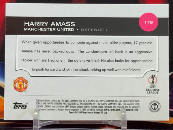 2024-25 Topps Chrome uefa - Harry Amass