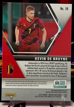 2021 Panini mosaic eufa euro - Kevin De Bruyne