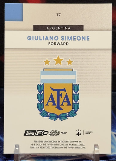 25/26 Topps Argentina team set - Qiuliano Simeone
