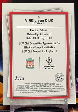 2022-2023 Topps UEFA Club Competitions Superstars - Virgil Van Dijk