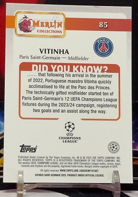 2024-2025 Topps Merlin UEFA Club Competitions - Vitinha