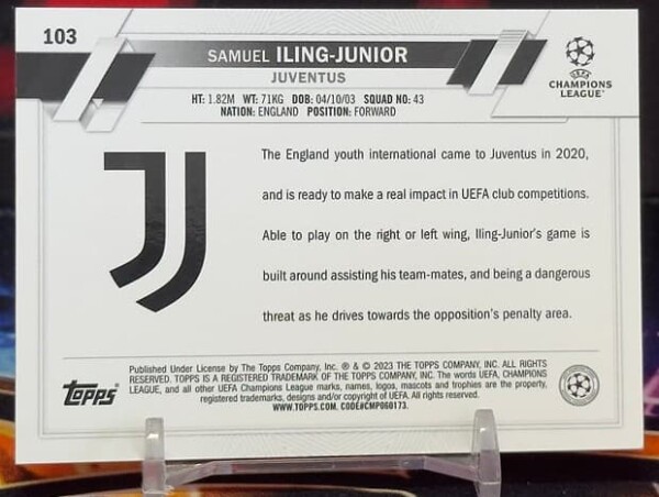2022-2023 Topps Chrome UEFA Club Competitions - SamuelIling-junior
