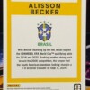 25/26 Panini donruss road to fifa world cup - Alisson Becker