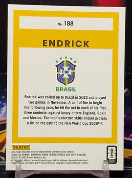 25/26 Panini donruss road to fifa world cup - Endrick
