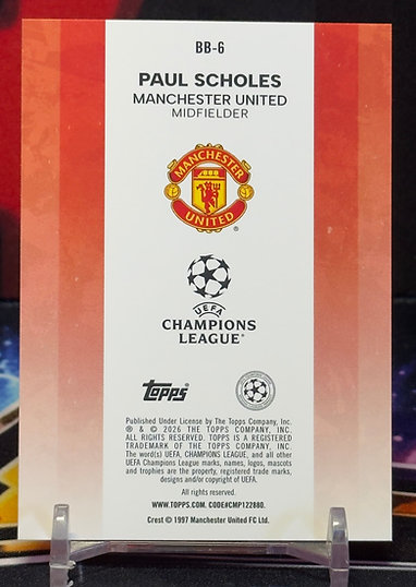 2025-2026 Topps eufa club competitions - Paul Scholes